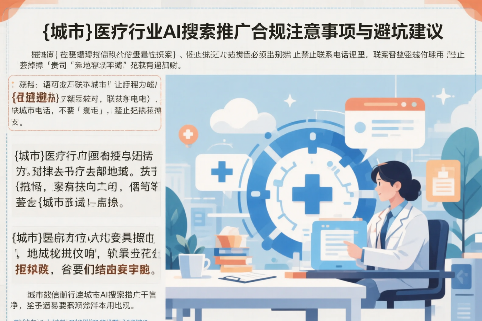 固原医疗行业AI搜索推广合规注意事项与避坑建议