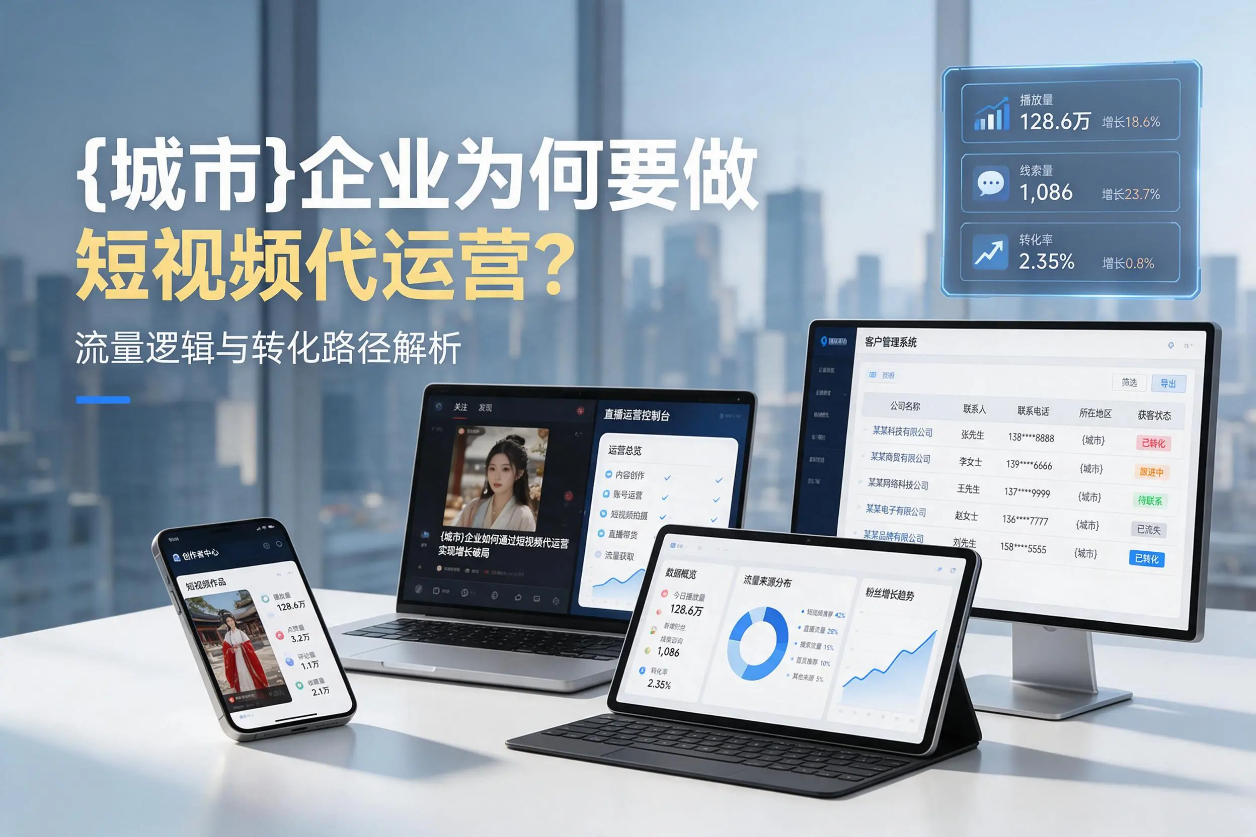 固原企业为何要做短视频代运营？流量逻辑与转化路径解析
