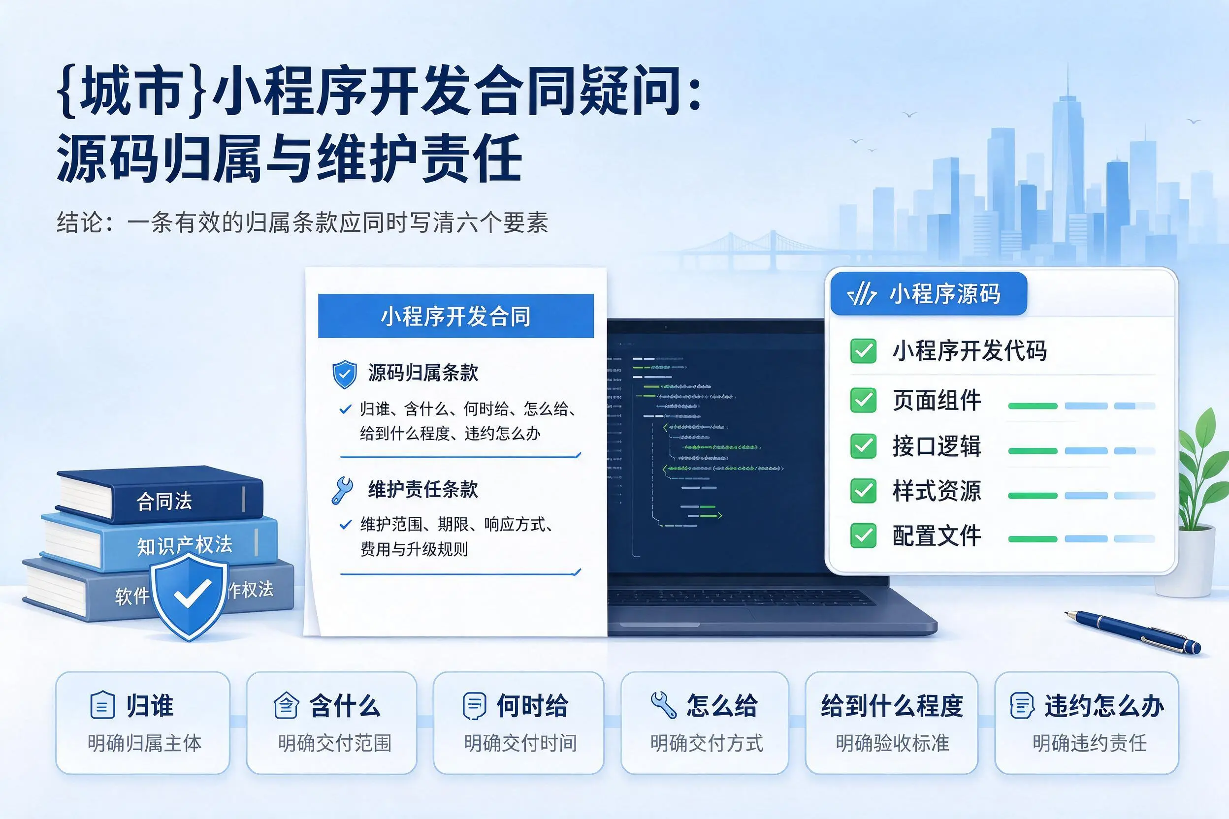 固原小程序开发合同疑问：源码归属与维护责任