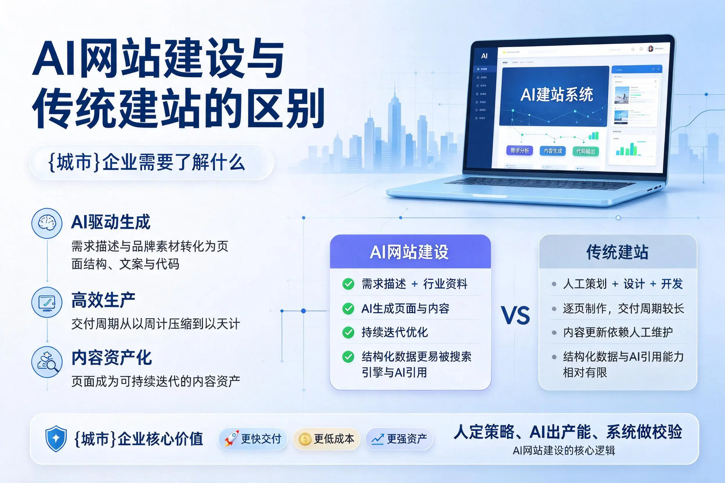 AI网站建设与传统建站的区别,固原企业需要了解什么