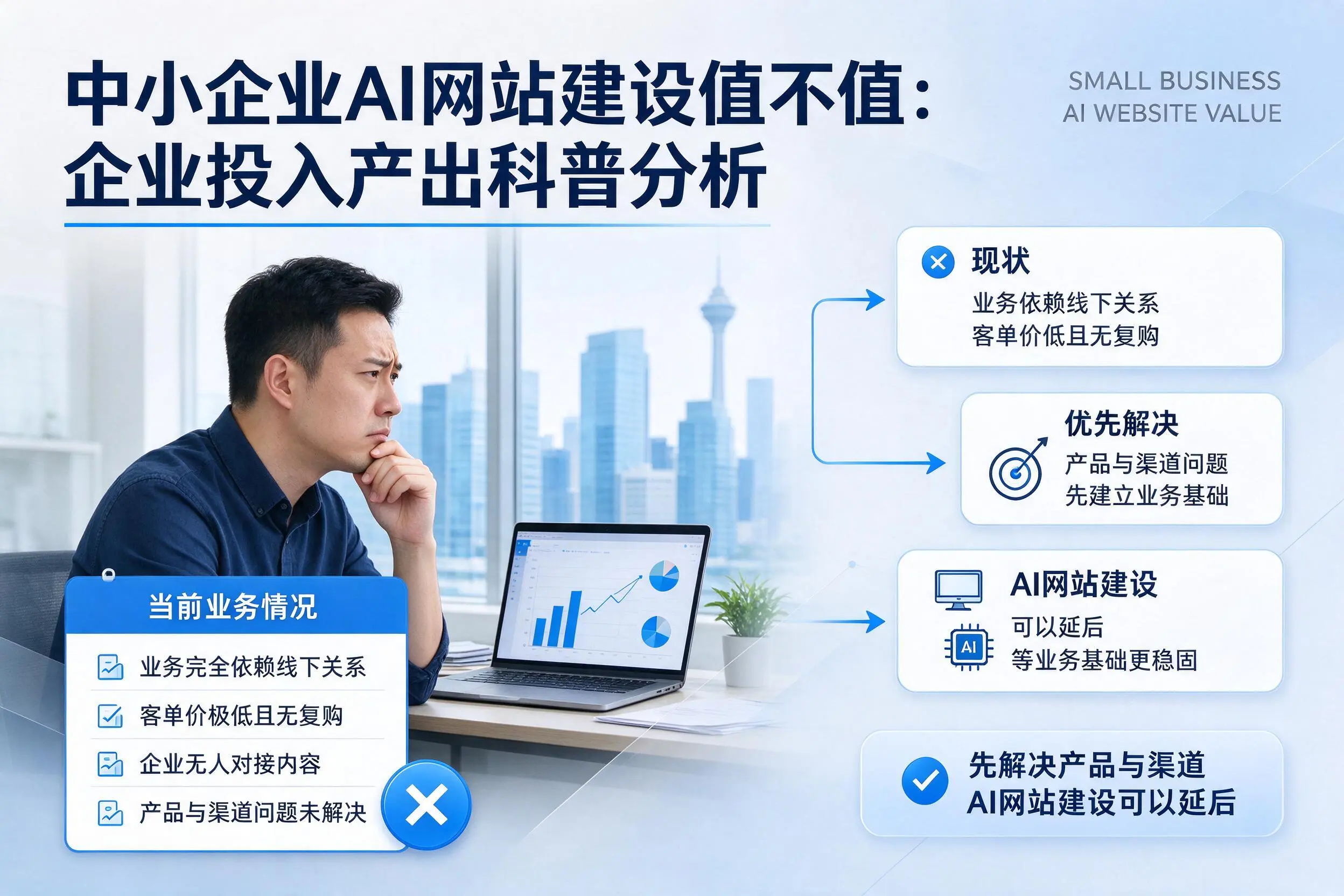 中小企业AI网站建设值不值:固原企业投入产出科普分析