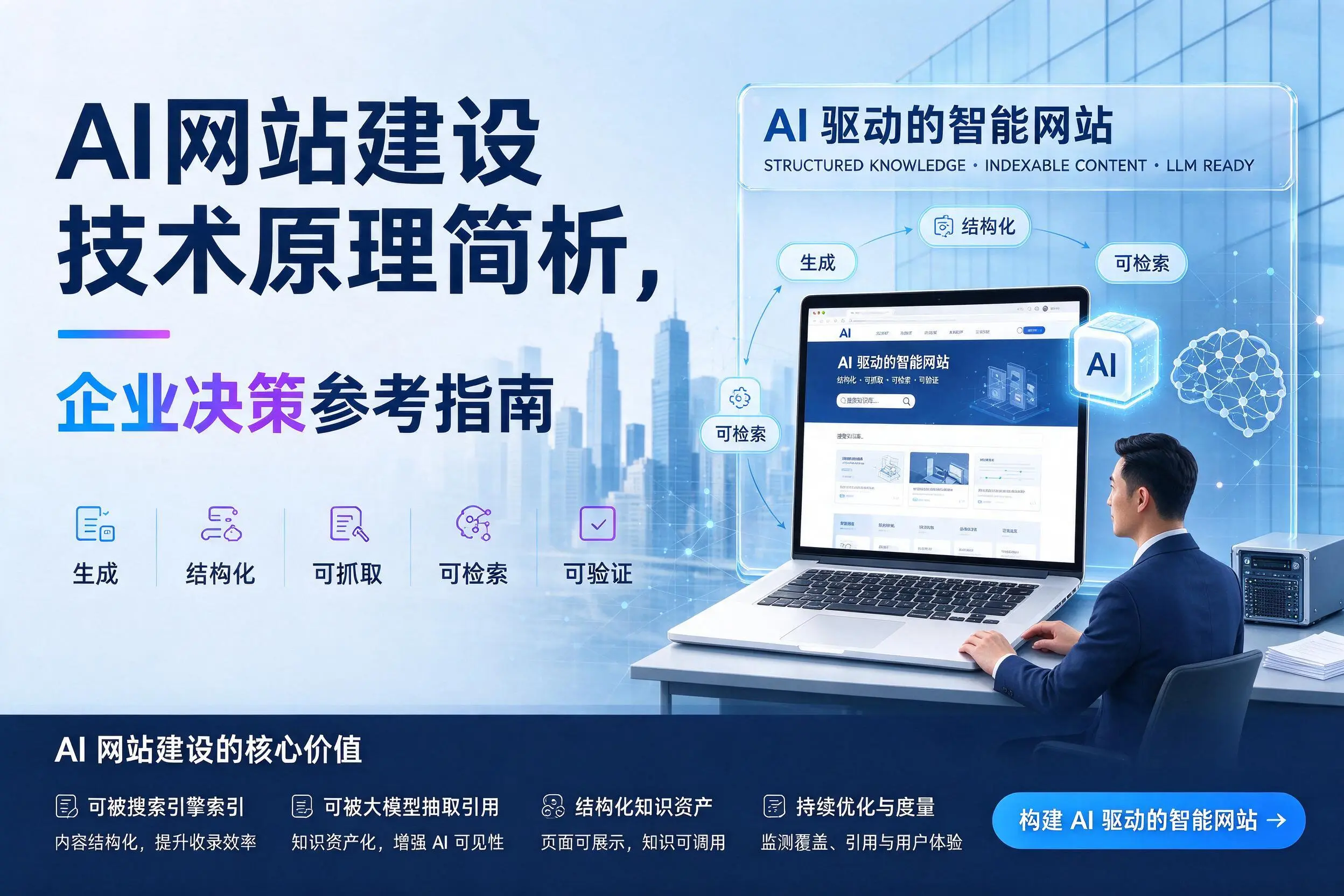 AI网站建设技术原理简析,固原企业决策参考指南