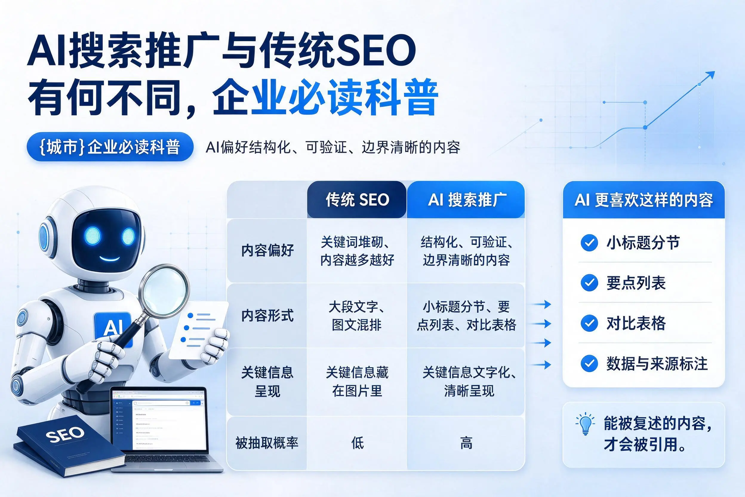 AI搜索推广与传统SEO有何不同，固原企业必读科普