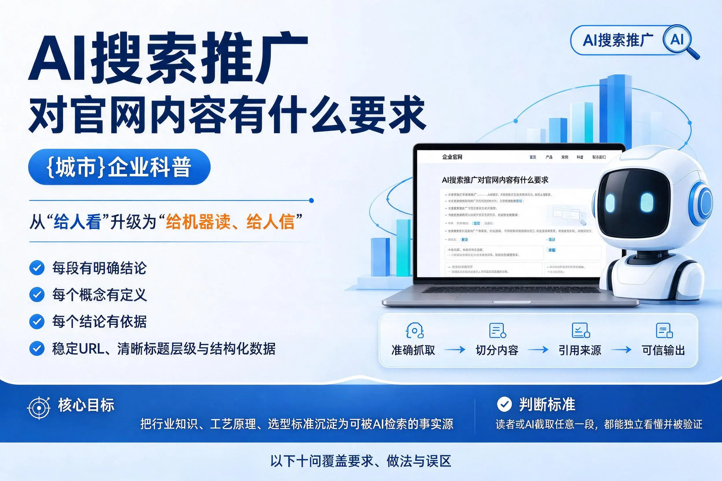 AI搜索推广对官网内容有什么要求，固原企业科普